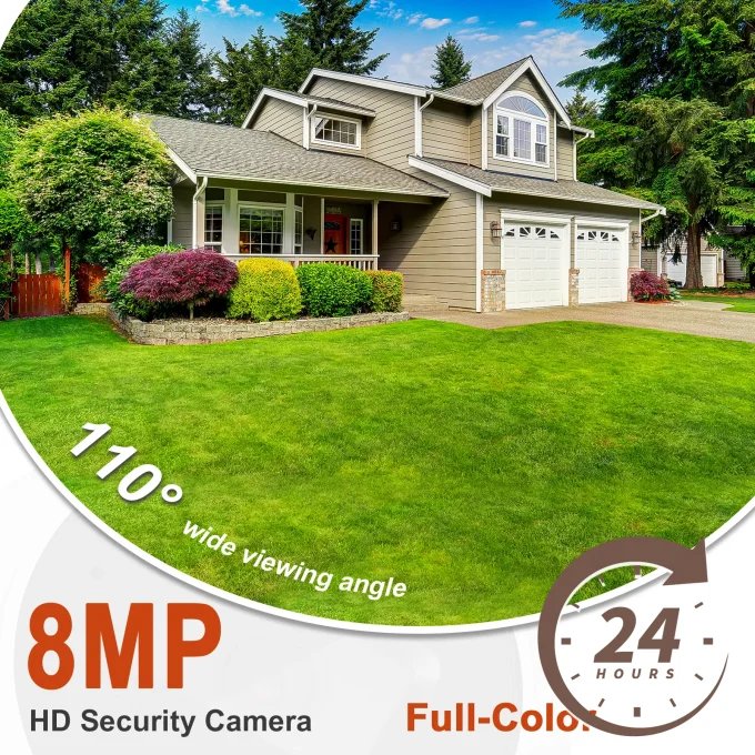 4K POE Security Camera Outdoor With SD Slot-MN858-PS - Image 3