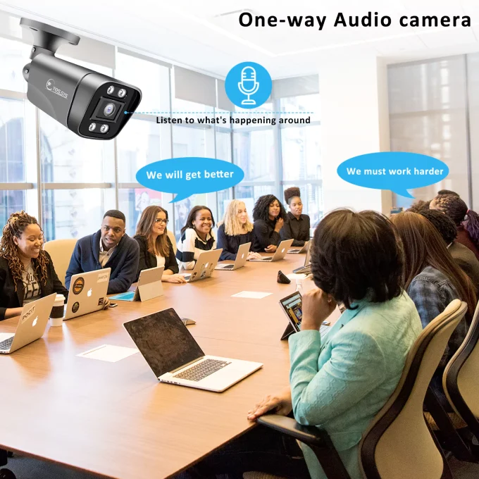 Eyes.sys ColorVu Audio 2.8mm Wide Angle 8MP 4K POE Bullet CCTV Camera-22115 - Image 2