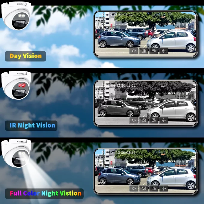 Eyes.sys ColorVu Audio 2.8mm Wide Angle 8MP/5MP POE Dome CCTV Camera-22119 - Image 3