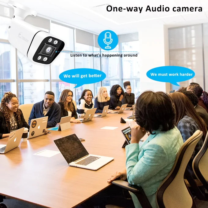 Eyes.sys ColorVu Audio 2.8mm Wide Angle 8MP 4K POE Bullet CCTV Camera-22120 - Image 2