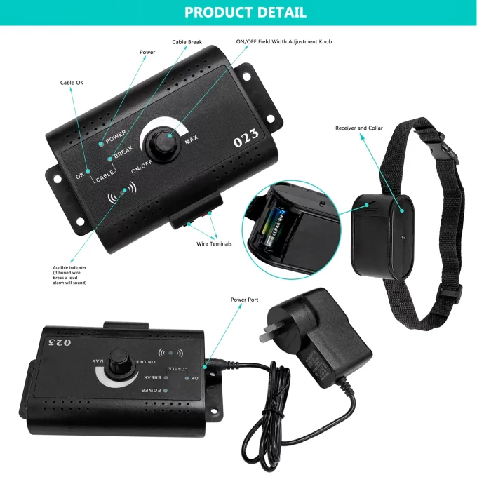 Wireless Electric Dog Fence System Shock Collars For Pet Collars-22162 - Image 5