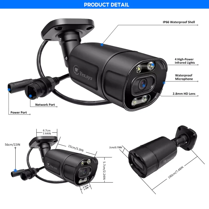 Eyes.sys 8MP ColorVu POE Bullet Camera-22168 - Image 4