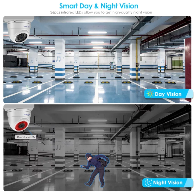 Eyes.sys 8MP/5MP POE Security IP Camera IR Dome Camera Outdoor-22205 - Image 2