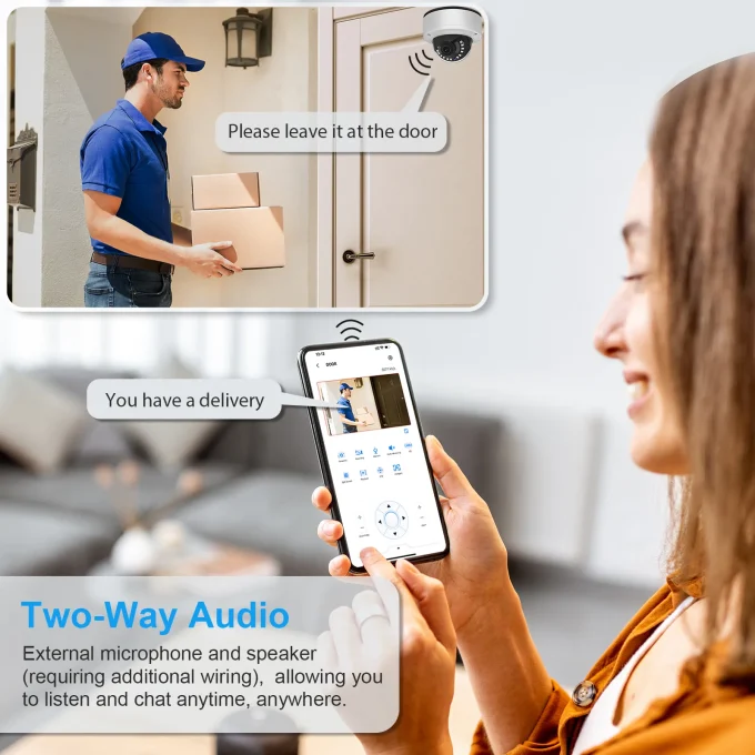 4K POE IP Camera Outdoor With SD Slot-MN837-PS - Image 5