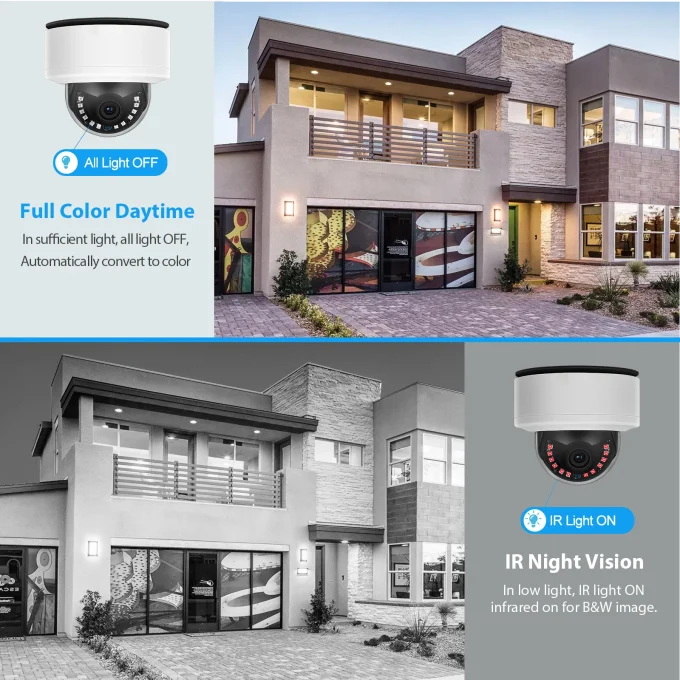 4K POE IP Camera Outdoor With SD Slot-MN837-PS - Image 6
